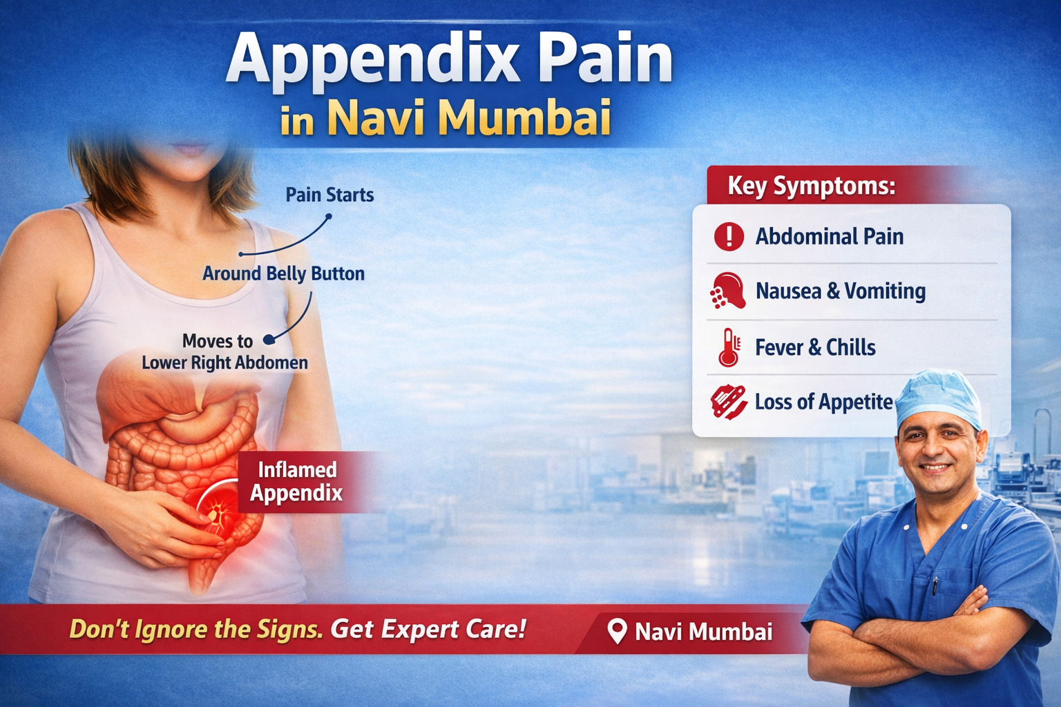 Appendix surgery in navi mumbai